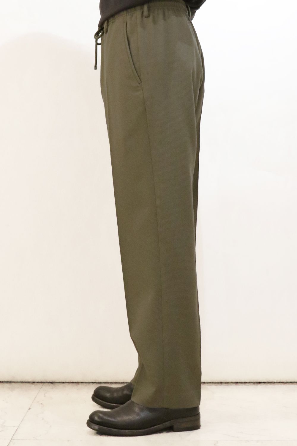 MARKAWARE - ORGANIC WOOL HONEYCOMB COMFORT FIT EASY TROUSERS