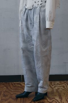 Washi jacquard 4tuck PT  / 和紙 ジャガード 4タック パンツ