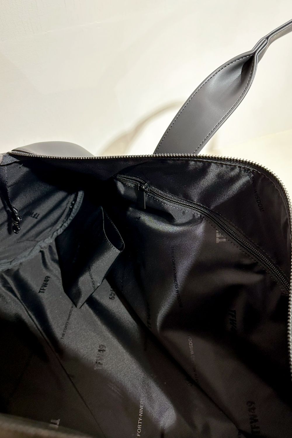 LEATHER BOSTON BAG / シンセティックレザー ボストンバッグ
