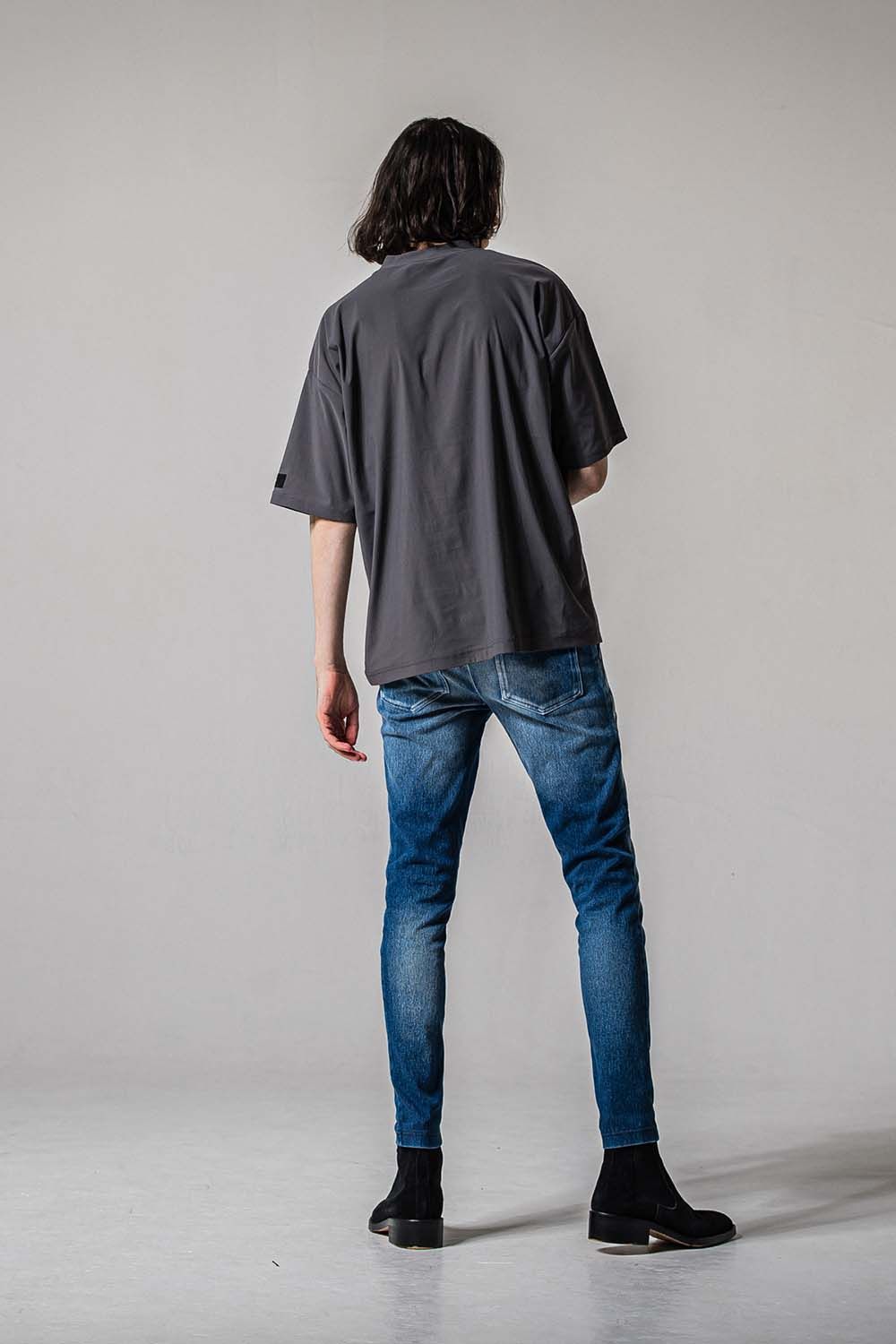 EX DENIM JERSEY EDGE PT / デニム ジャージ エッジ ラインパンツ