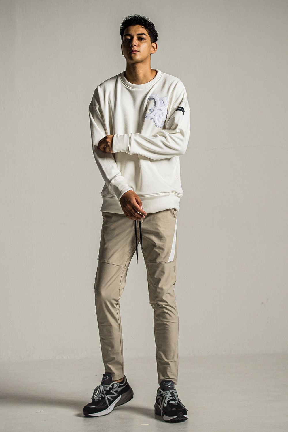 RC CHENILLE VELOURS FLEECE DROP TRAINER / RC シェニール ベロア フリース ドロップ トレーナー