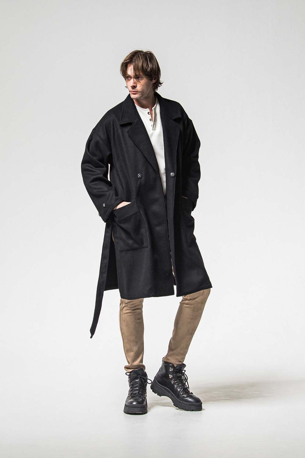 GOWN OVER COAT / オーバーサイズ ガウン コート