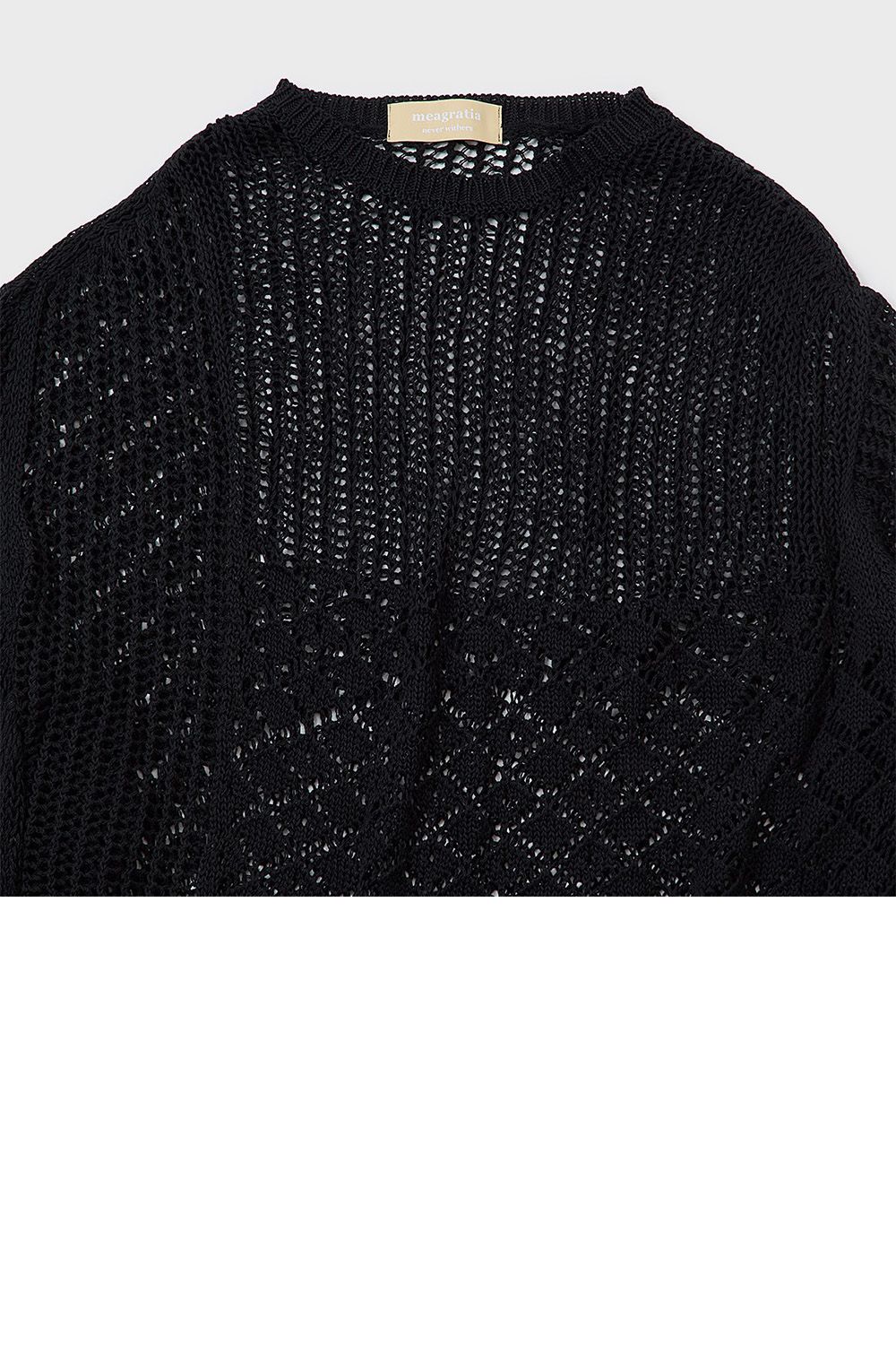 Sheer loose knit P/O / シアー ルーズ ニット プルオーバー
