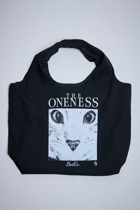 Recycle Polyester Shoulder Tote Bag / Super Givers × THE ONENESS  犬猫保護活動チャリティー ショルダートートバッグ