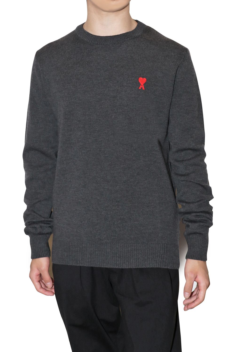 AMI Alexandre Mattiussi - AMI DE COEUR CREW NECK SWEATER / アミ