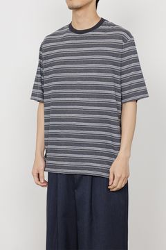 60/1 ORGANIC×MELANGE BORDER TEE / オーガニックコットン × メランジボーダー Tシャツ