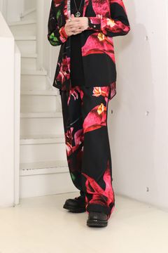 Eco Satin Bougainvillia 2Tuck Wide Slacks  / ブーゲンビリア 2タック ワイドスラックス