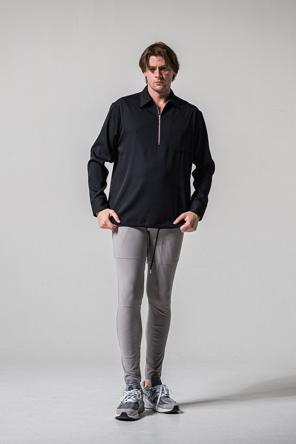 PULLOVER SATIN SHIRT / プルオーバー サテン シャツ