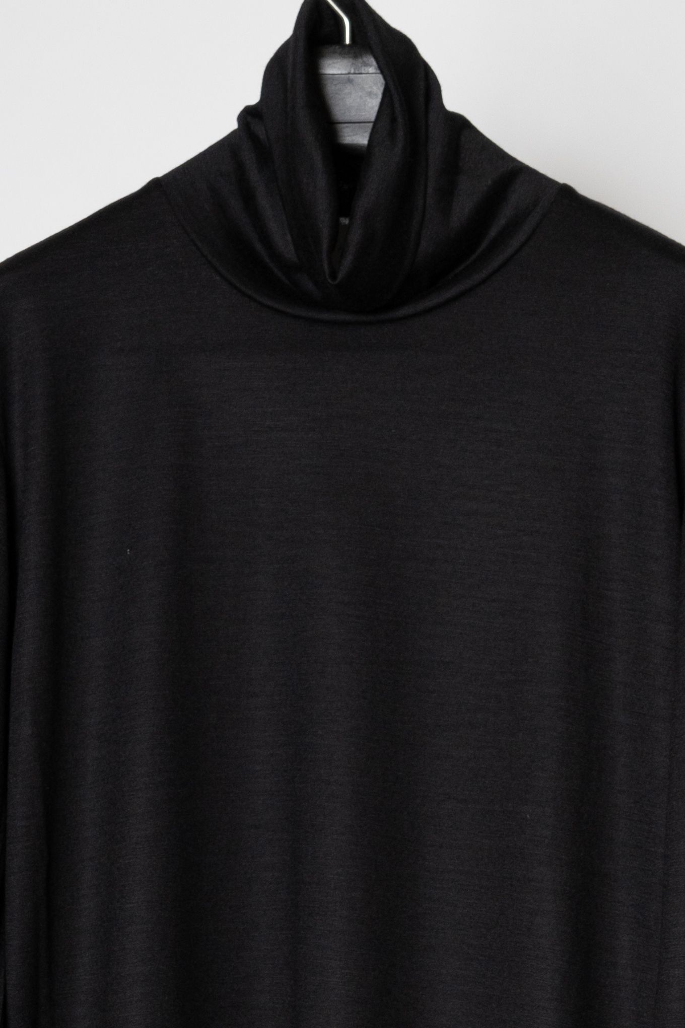 WASHABLE WOOL HIGH NECK SHIRT / ウォッシャブル ウール ハイネック シャツ