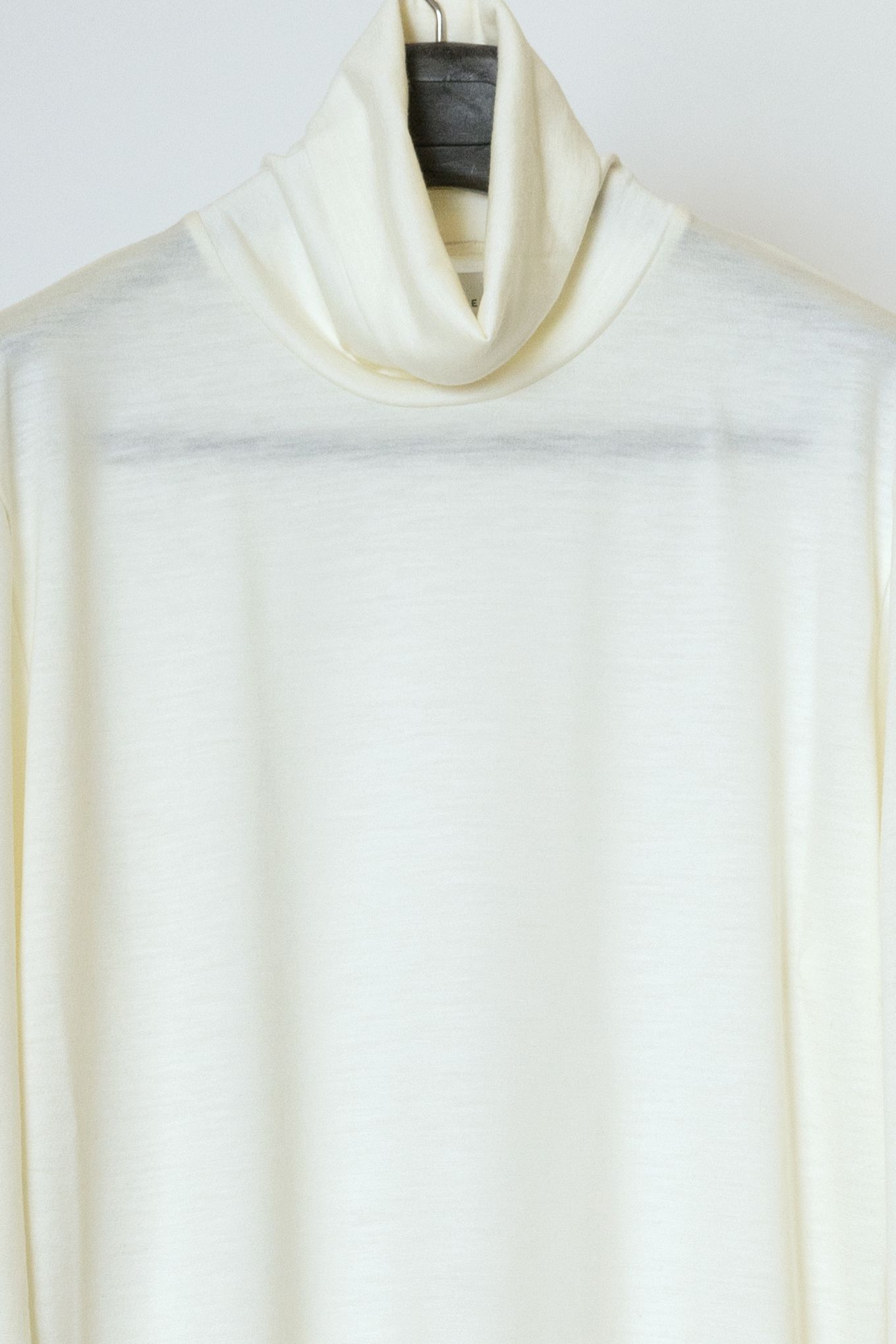 WASHABLE WOOL HIGH NECK SHIRT / ウォッシャブル ウール ハイネック シャツ
