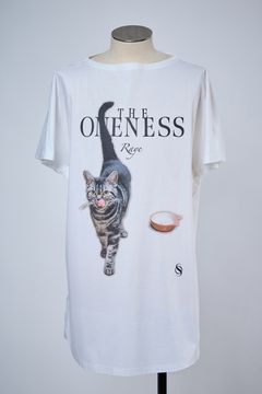Organic Cotton French Sleeve T / Super Givers × THE ONENESS  犬猫保護活動チャリティー フレンチスリーブ Tシャツ