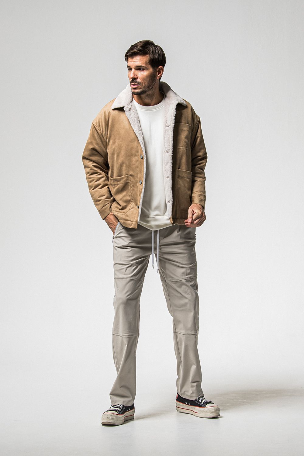 JOHNSON LINE HEAT WIDE TUCK PANTS / ジョンソン ヒート ワイドタックパンツ