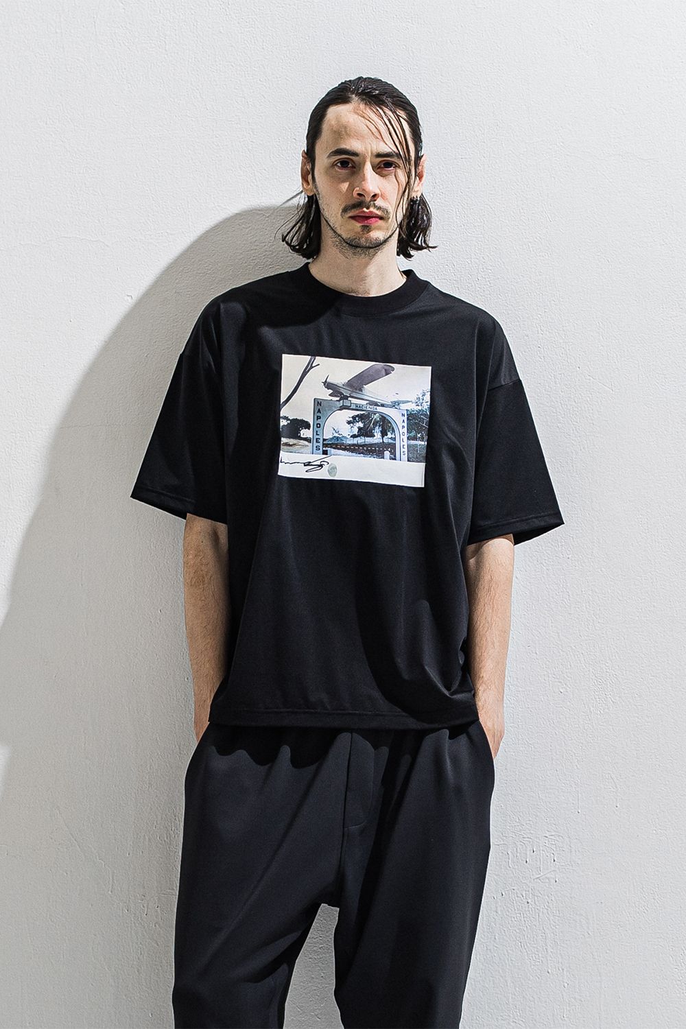 heli overnylon T / ナイロン オーバーサイズTシャツ