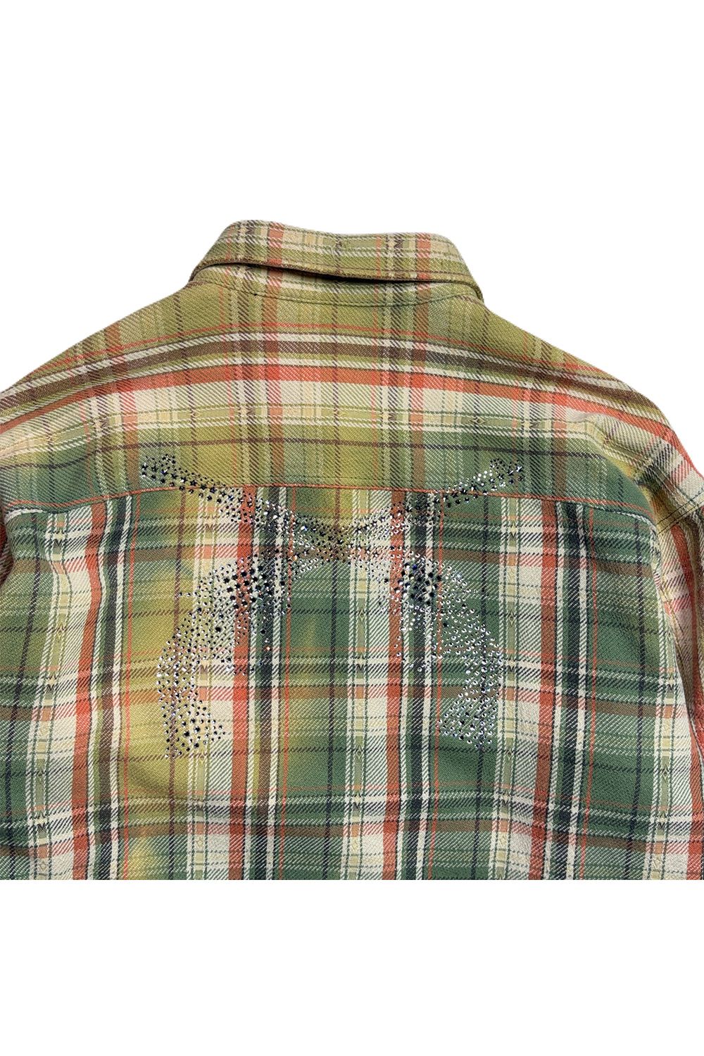 STUDS CHECK SH CRY / スタッズ チェック シャツ / クリスタルクロスガン