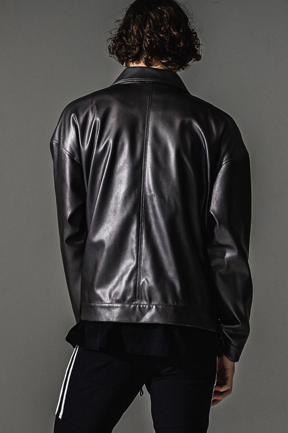LEATHER SP JACKET / エコレザー スポーツマン ジャケット