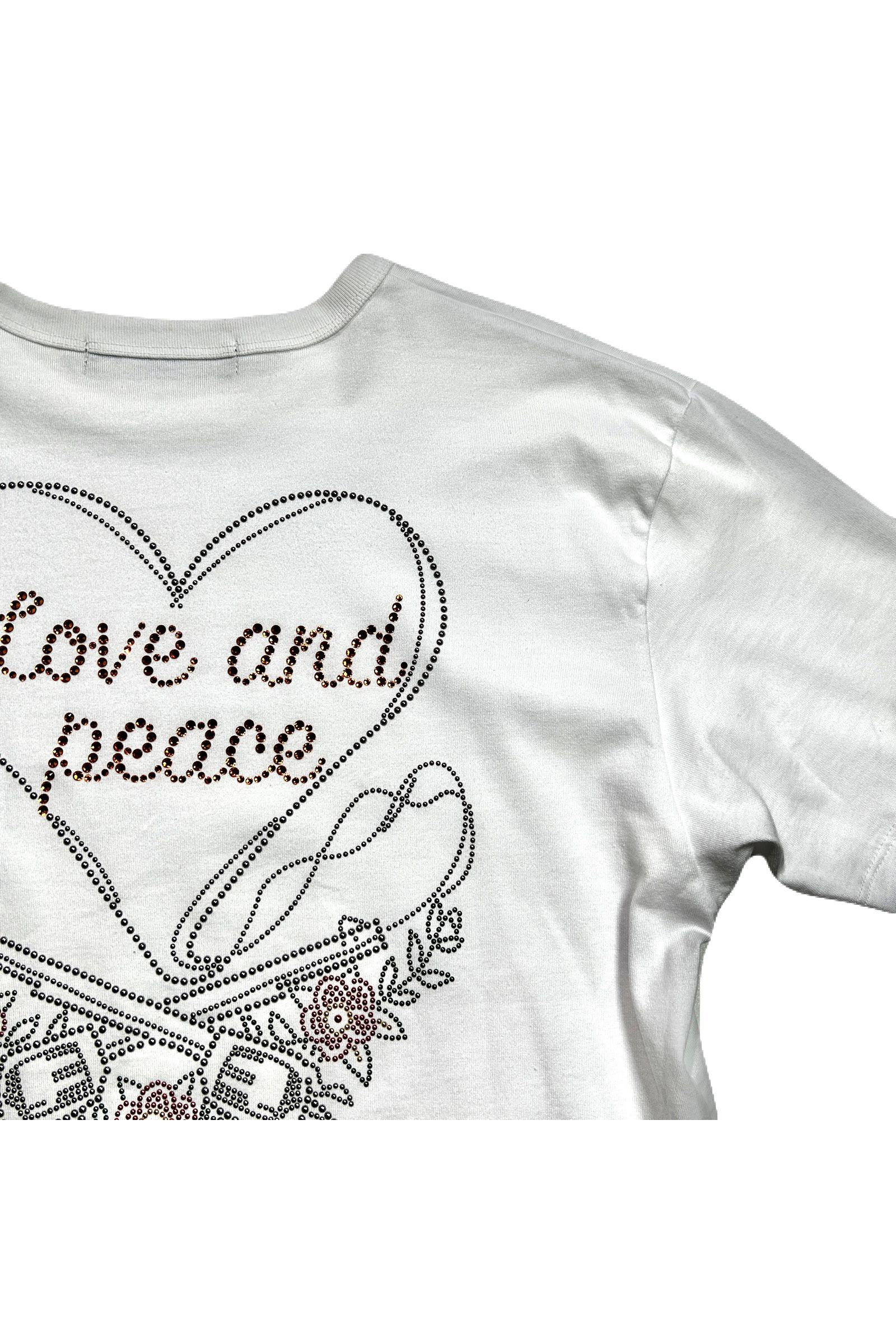 〈レディース〉HEART CROSSGUN T / ハート クロスガン Tシャツ