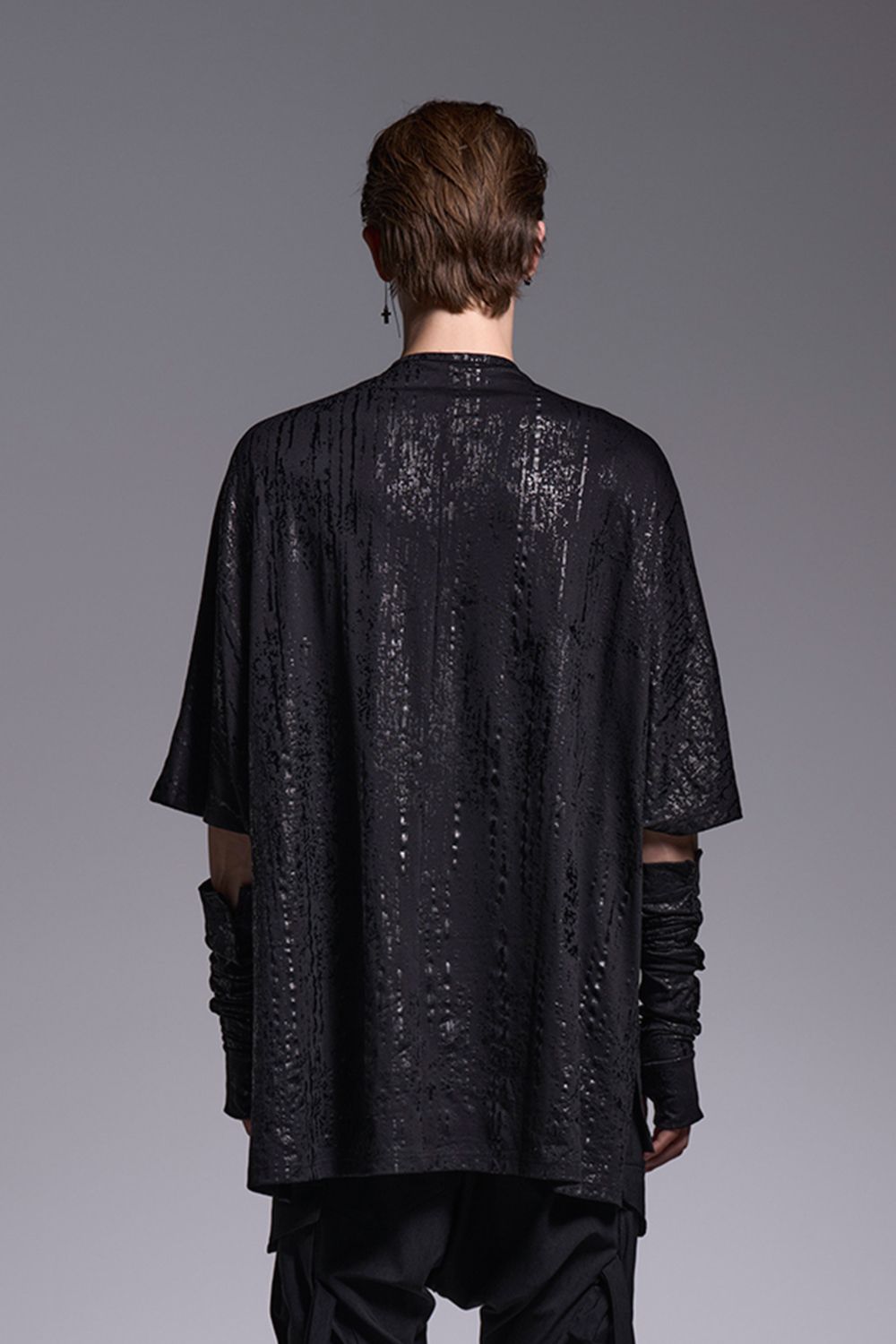 HAKU-BEATENJIKU Dolman Single Frill-T / 箔ベア天竺 ドルマンスリーブ シングルフリル Tシャツ