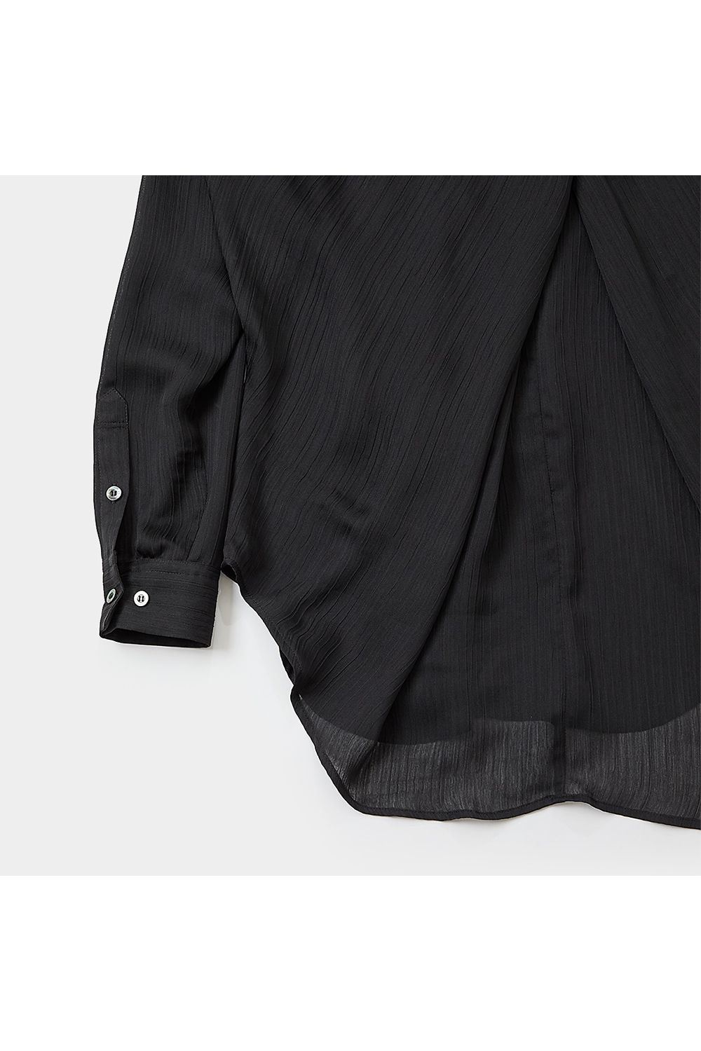 Cross tuck sheer shirt / クロス タック シアー シャツ