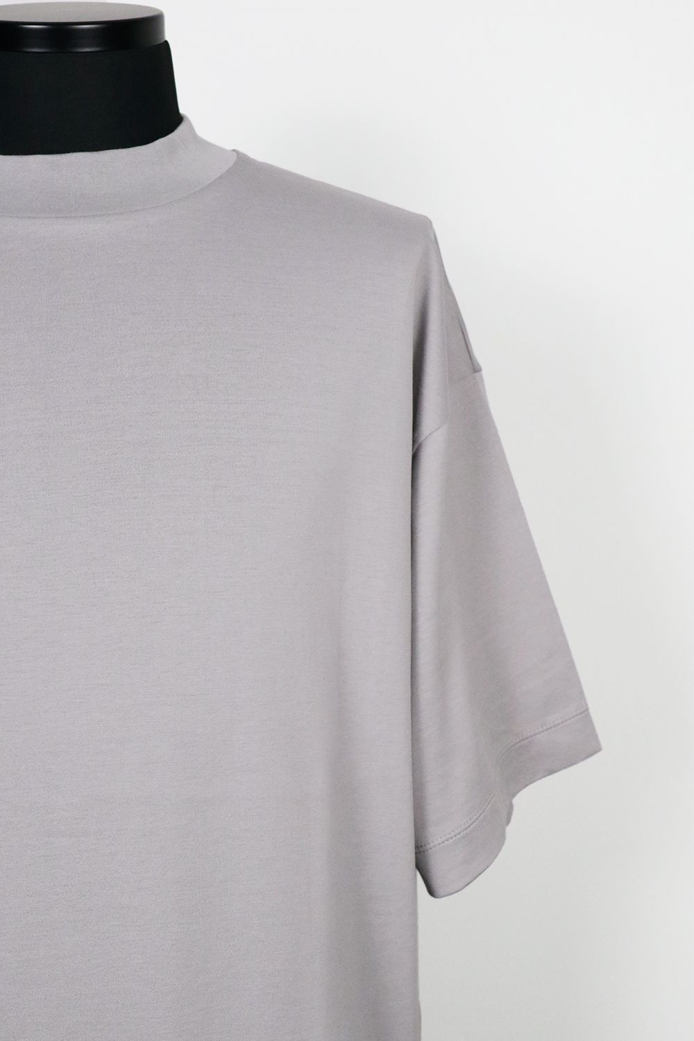 ORGANIC GIZA 80/2 KNIT COMFORT-FIT MOCK NECK Tee / オーガニック ギザコットン ニット コンフォートフィット モックネックTシャツ