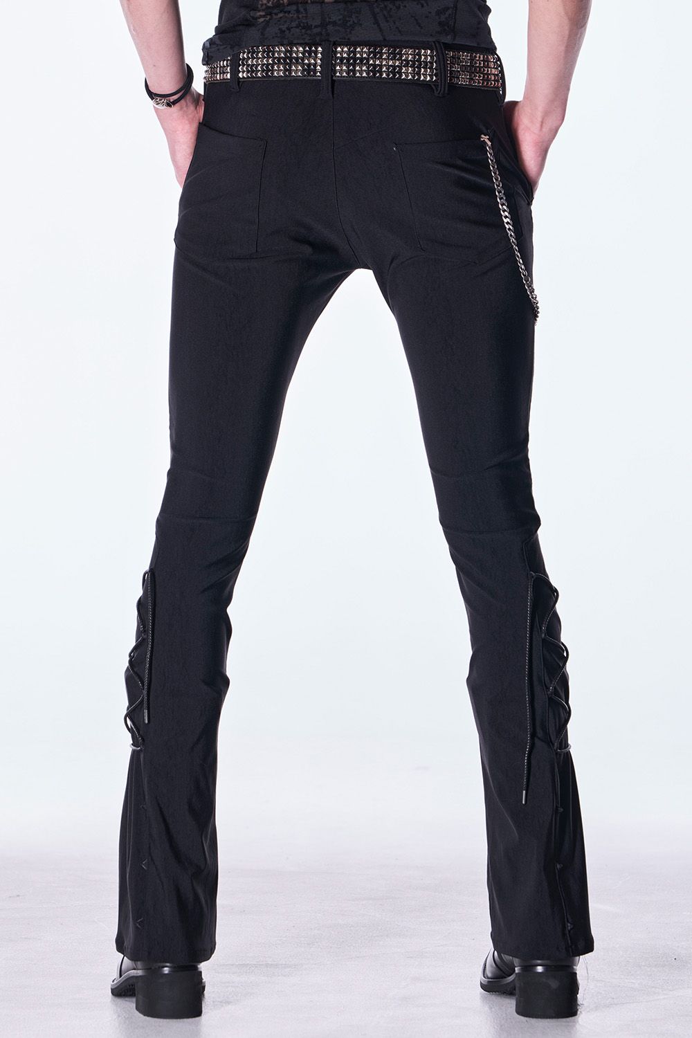 High Tension Jersey Lace Up Flare Pants / ハイテンション ジャージ レースアップ フレア パンツ