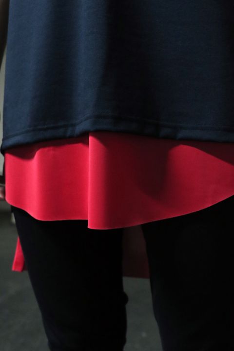 kiryuyrikのレイヤードTシャツとTHE ONENESSのご予約受付中のロングジャケットスタイル