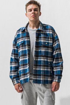 old slab check  JK  / オールドスラブ チェック シャツ ジャケット