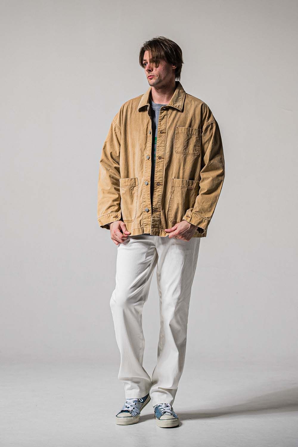 DENIM JERSEY WIDE PT / デニムジャージワイドパンツ