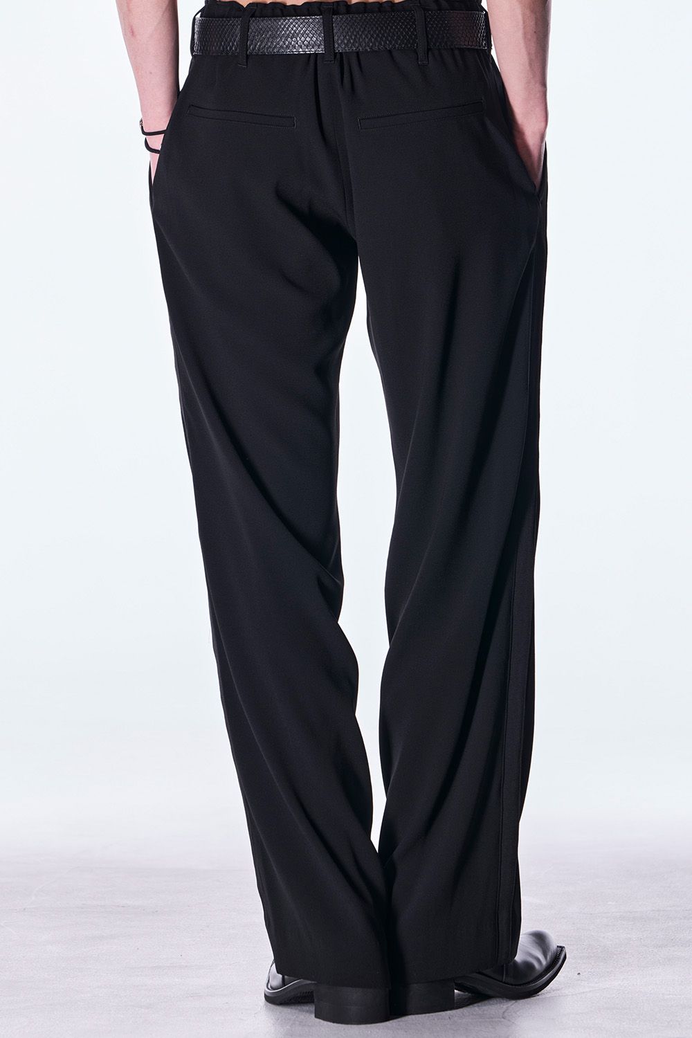 Back Satin Wide Slacks / バックサテン ワイド スラックス