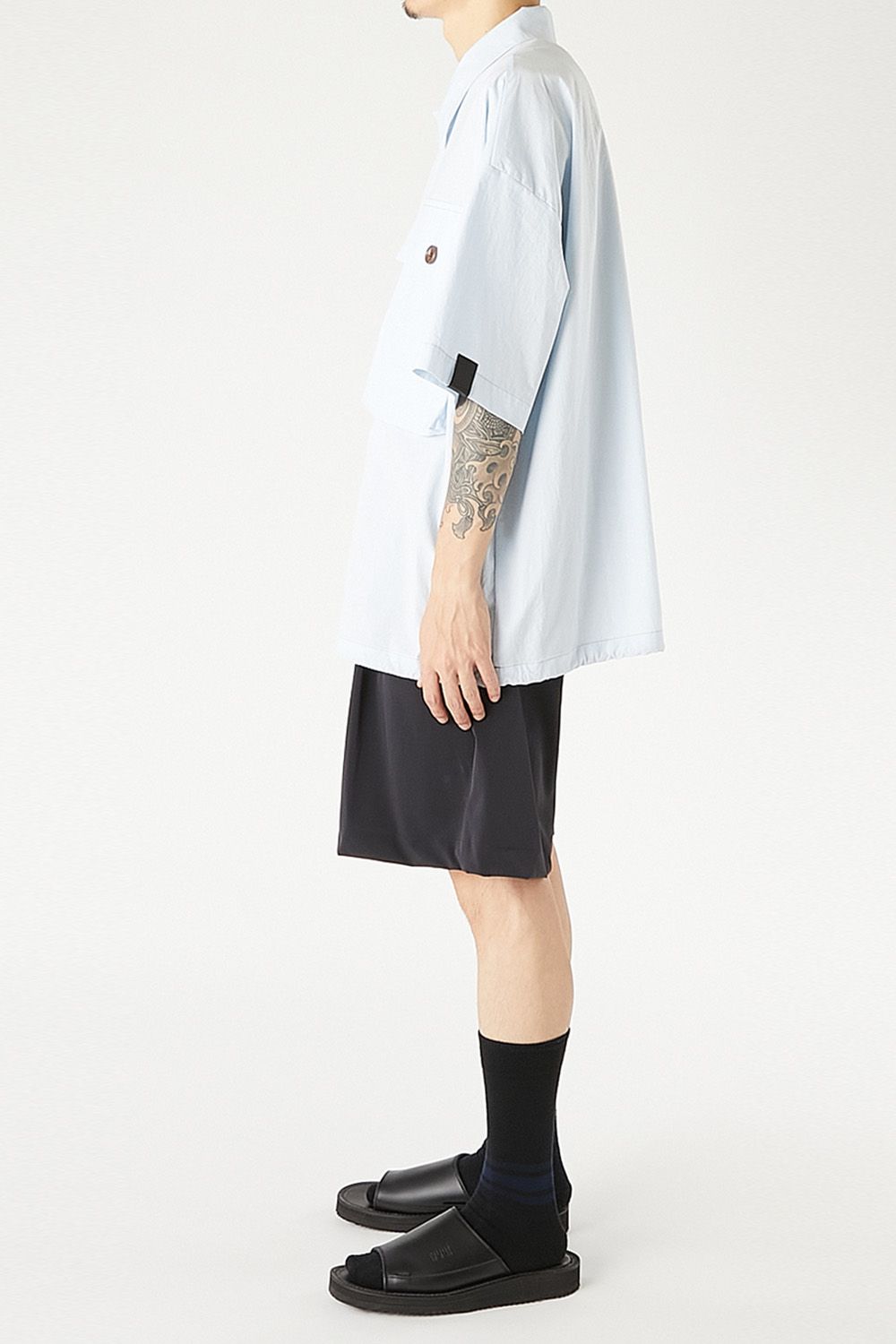 N.HOOLYWOOD COMPILE FLAP-POCKET HALF SLEEVE SHIRT / エヌハリウッド コンパイル フラップポケット ハーフスリーブ シャツ