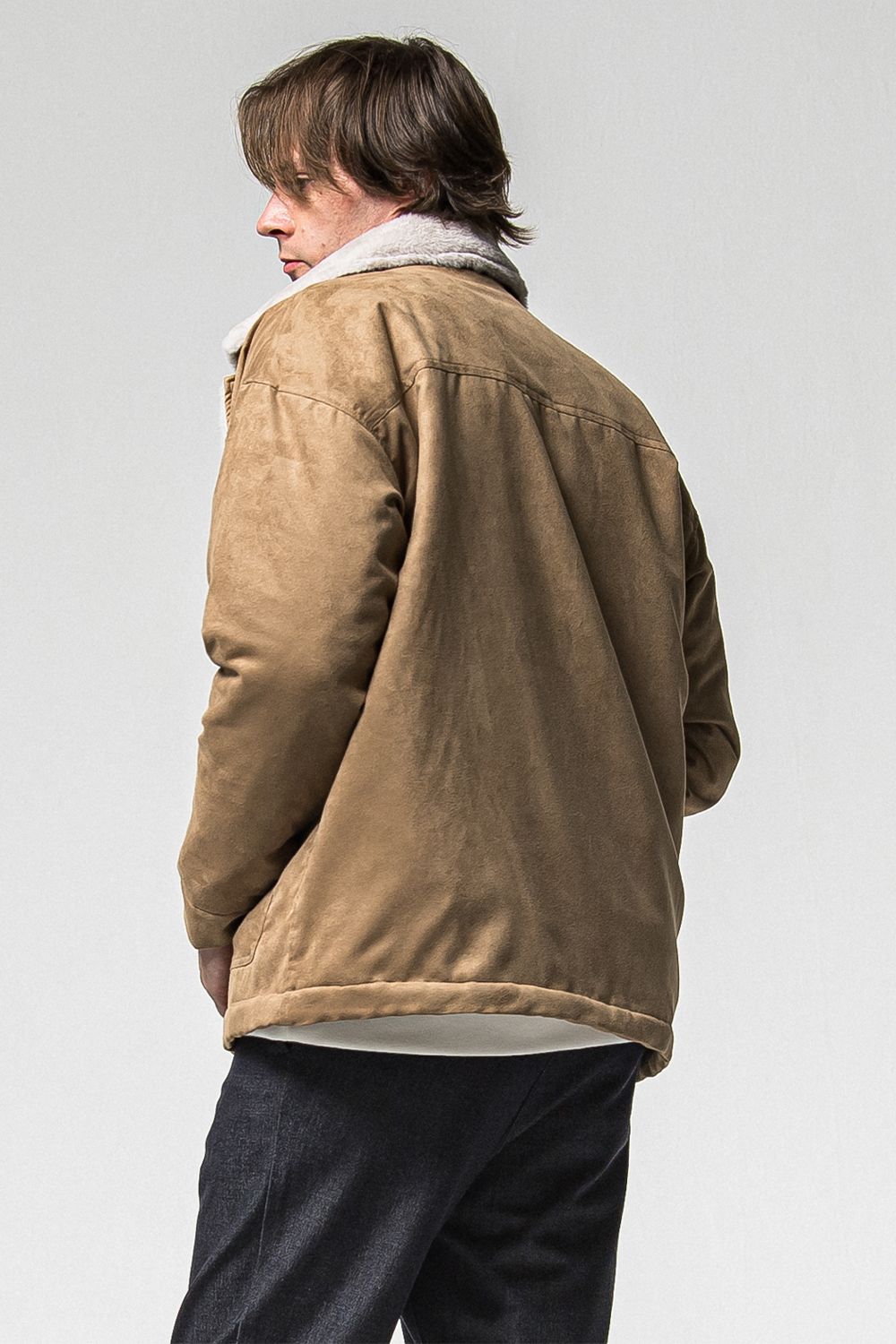 SUEDE FUR COVER ALL / スウェード ファー カバーオール