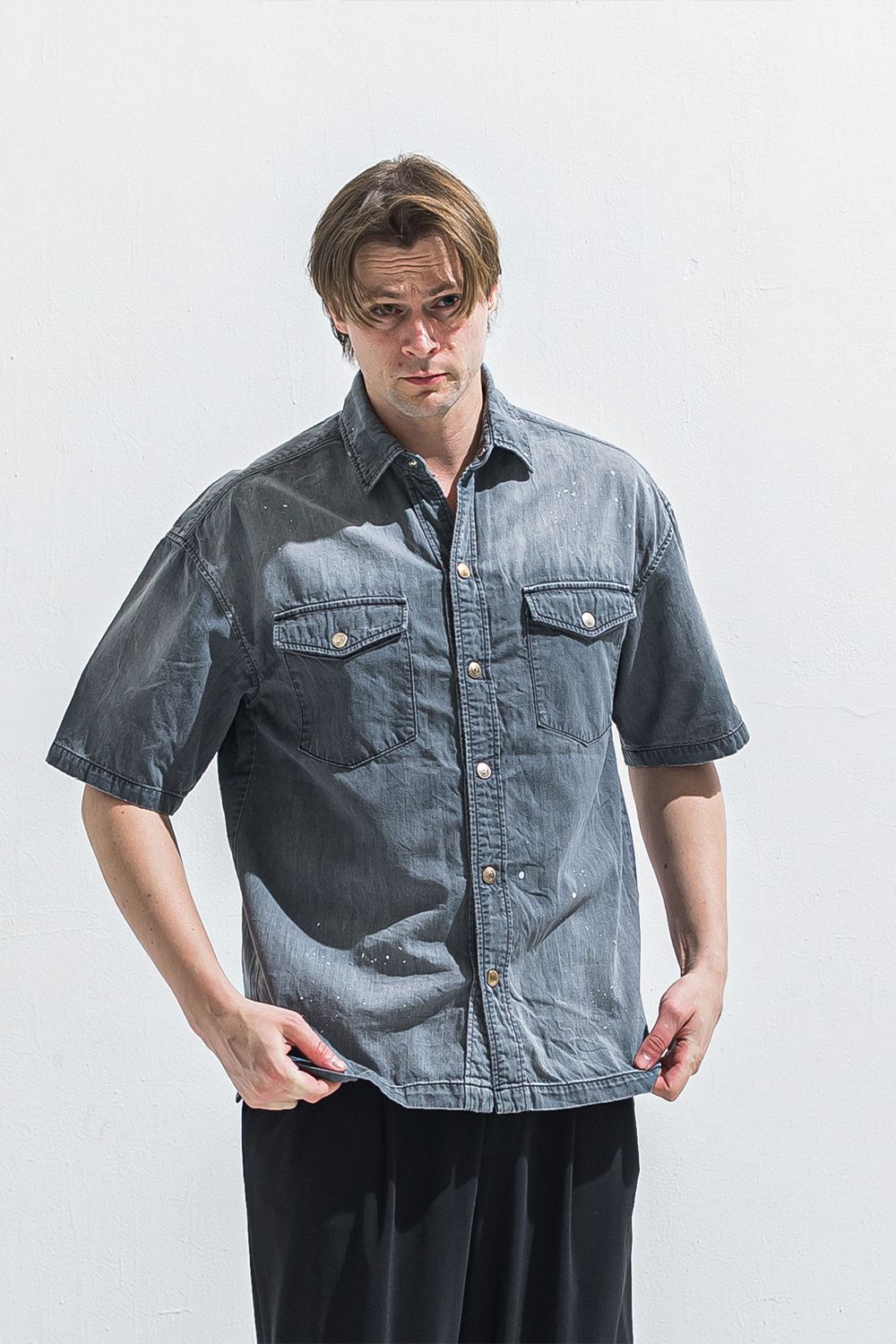 HALF DENIM SHIRTS / ハーフ デニム シャツ