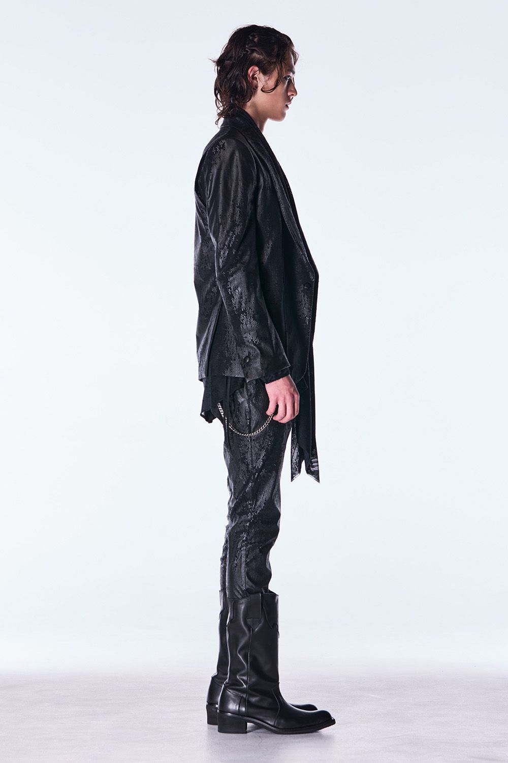 Cross Dot Fleece Boots Cut Slacks / クロス ドット フリース ブーツカット スラックス