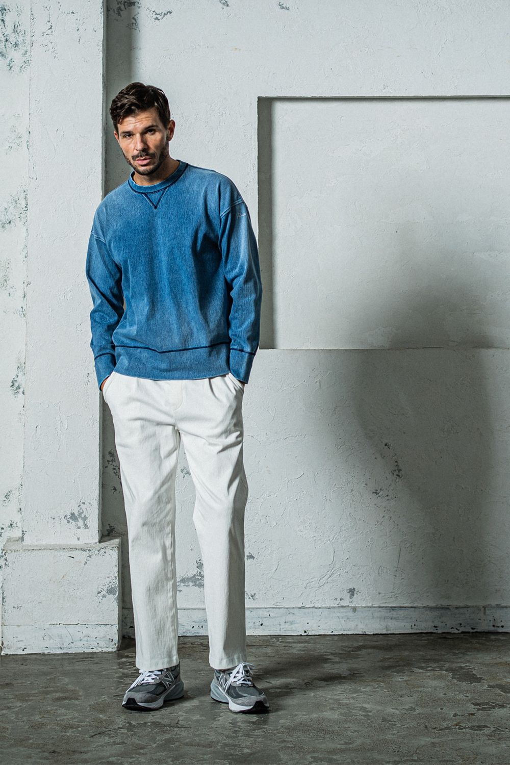 RESOUND CLOTHING - EX DENIM JERSEY WIDE PT / EXデニム