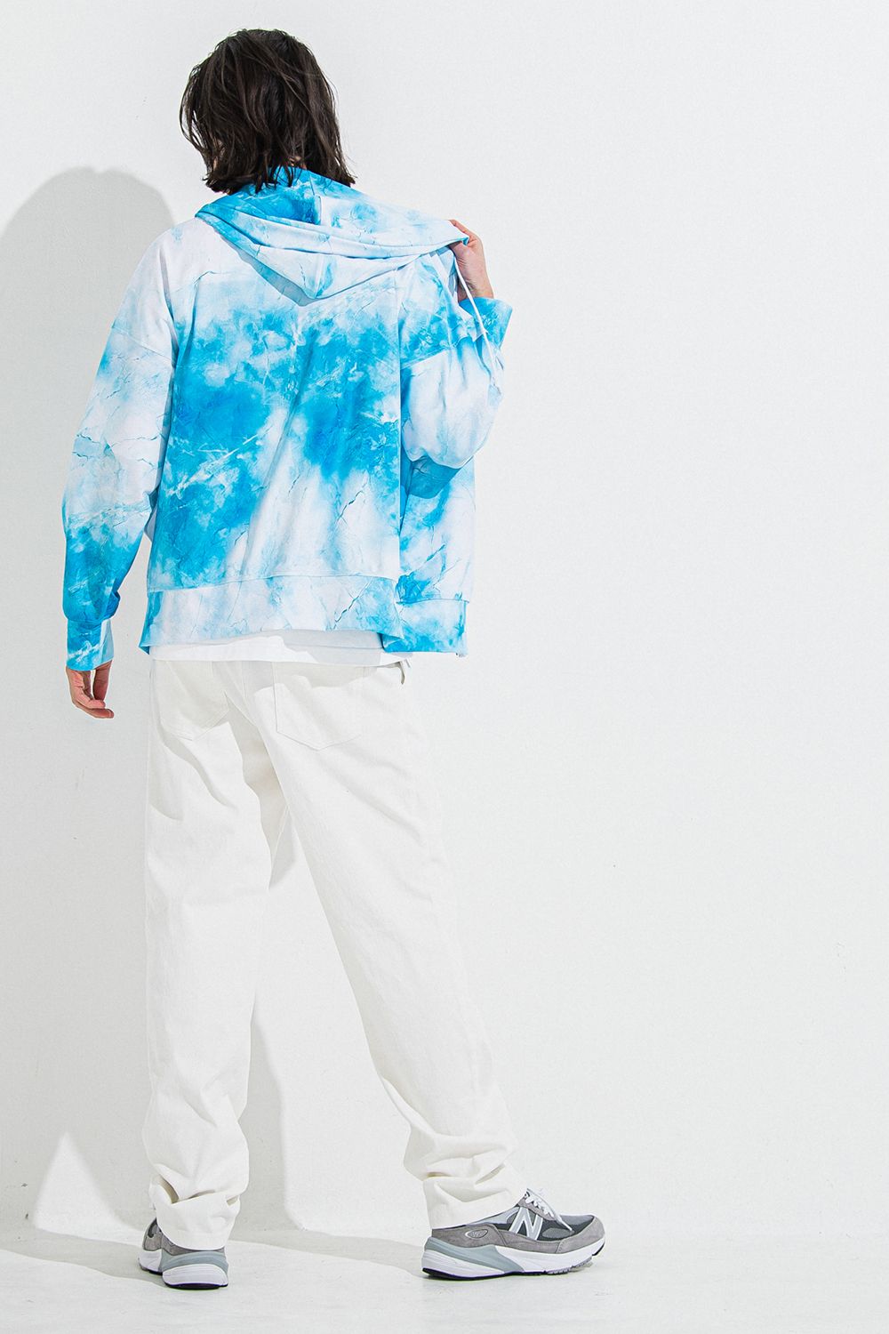 DENIM JERSEY WIDE PT / デニム ジャージ ワイド パンツ