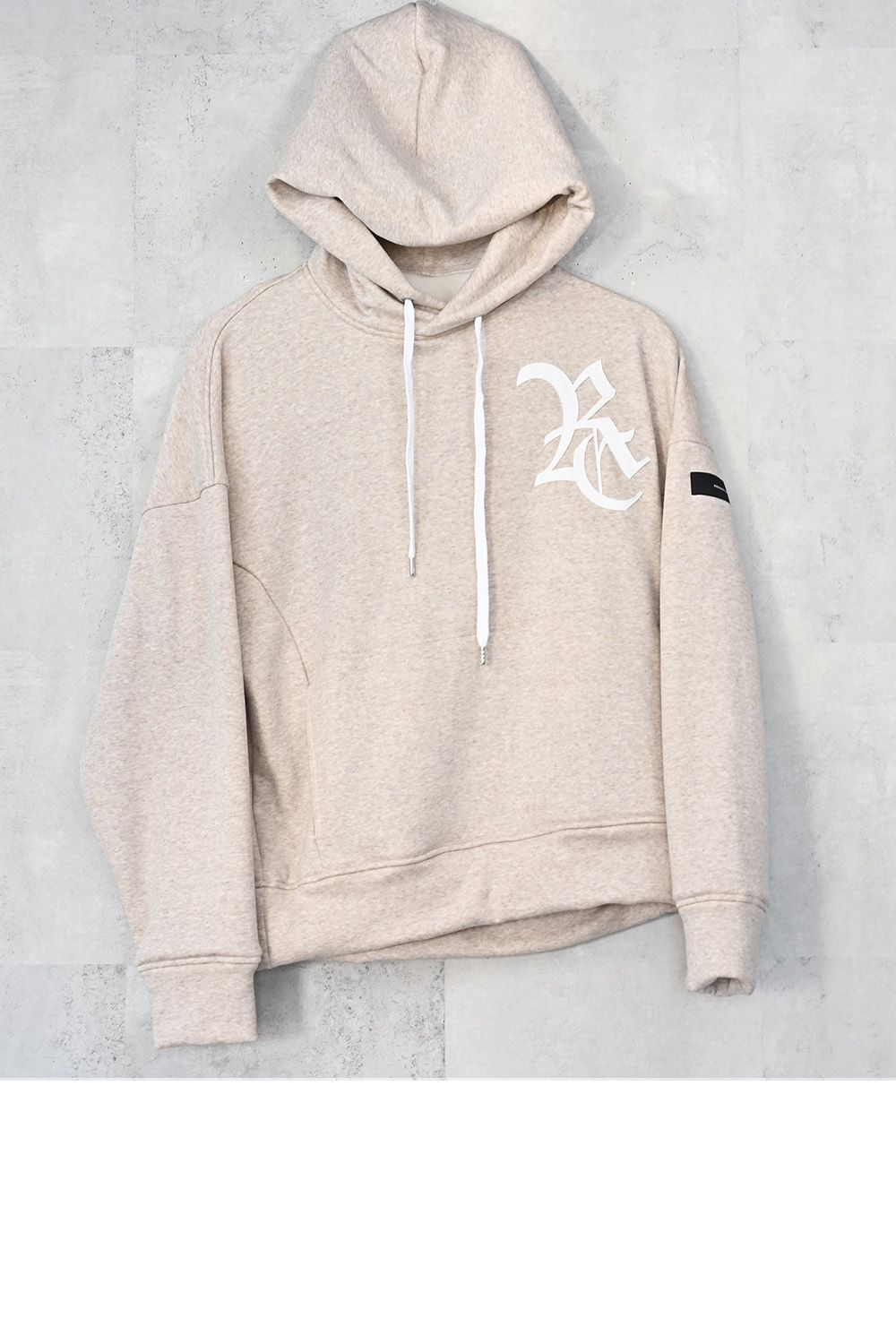 RC velours fleece hoodie / RCロゴ 裏起毛 ベロア フリース フーディー