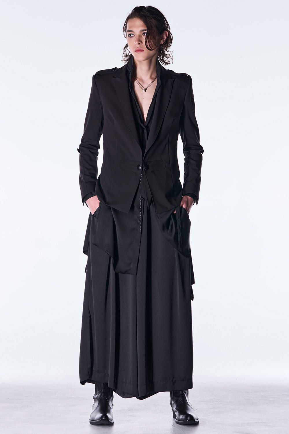 Vintage Satin Wide Tuck Slacks / ヴィンテージ サテン ワイド タック スラックス