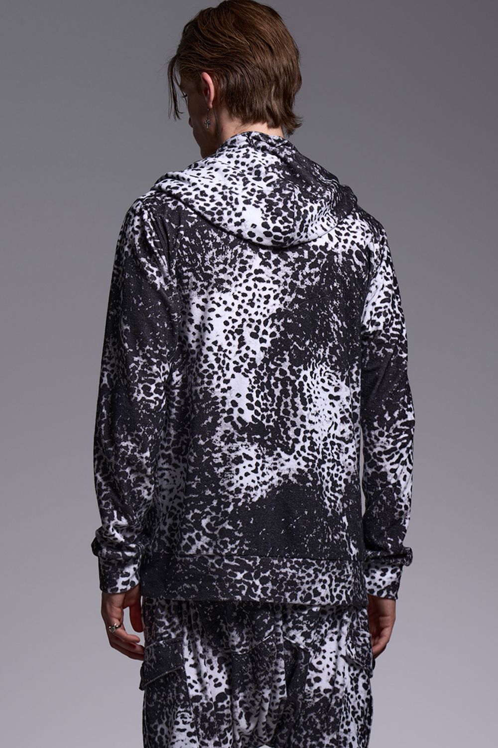 Leopard Pile Jersey Hoodie / レオパード パイル フーディー