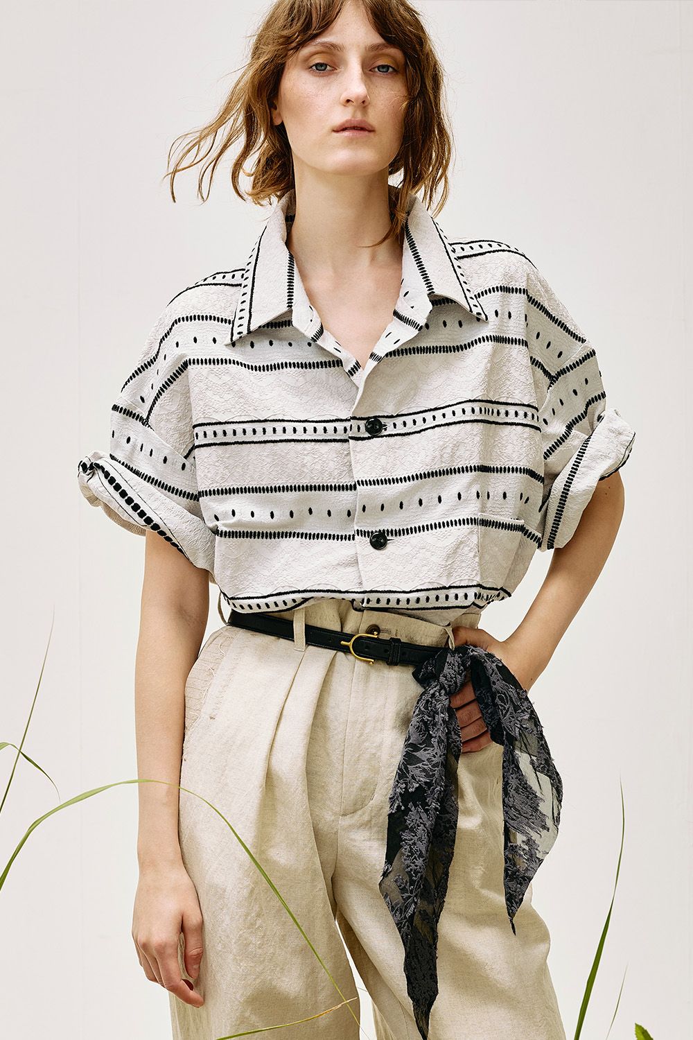Wool linen repair PT / ウール リネン リペア パンツ