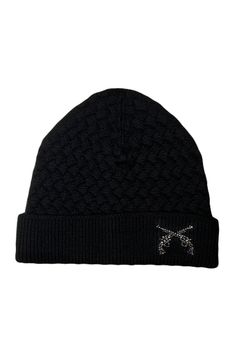FAR BASKET KNIT CAP CROSSGUN CRYSTAL / ファー バスケット ニットキャップ クロスガン クリスタル