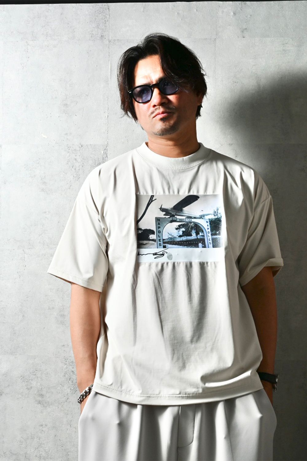 heli overnylon T / ナイロン オーバーサイズTシャツ