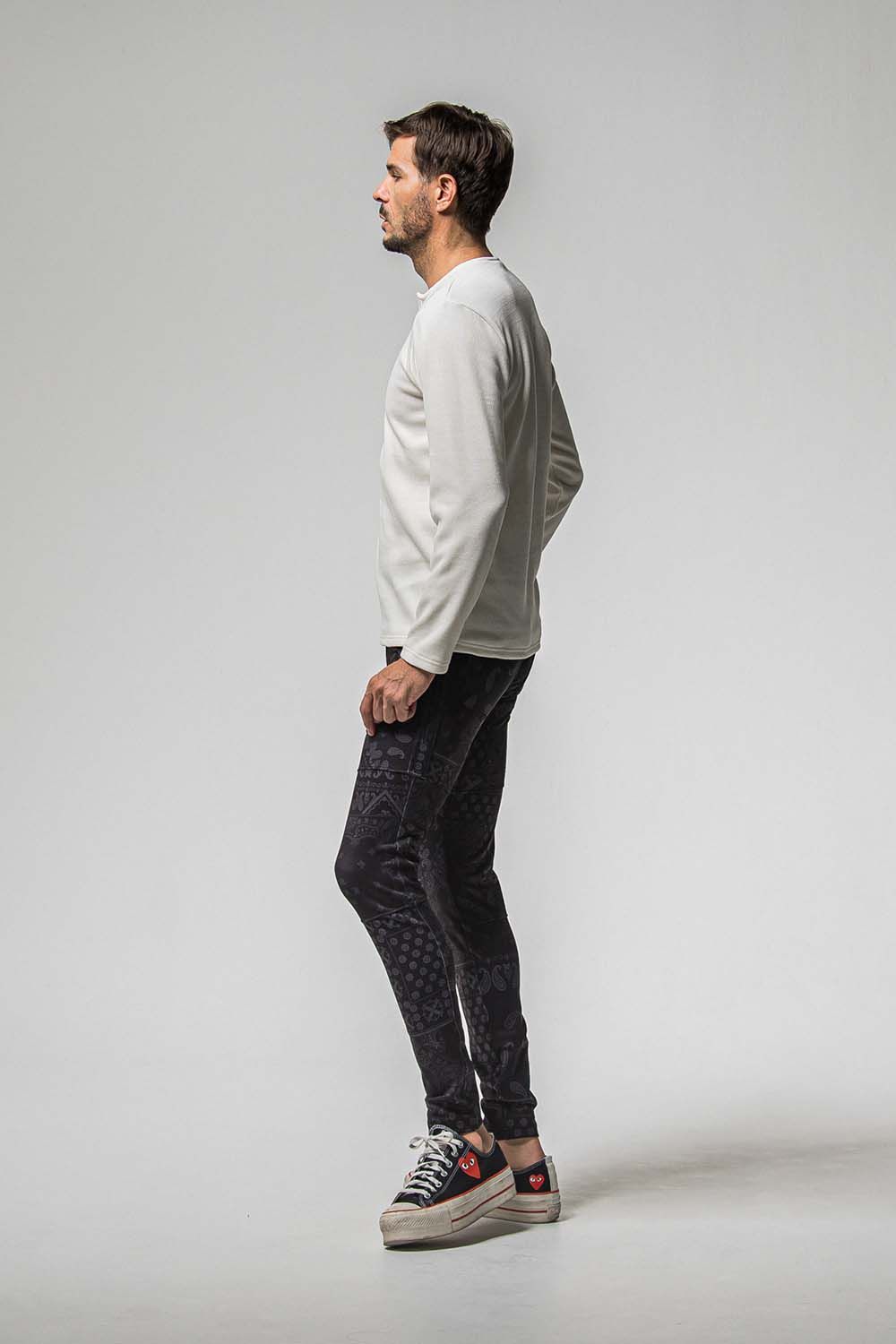 VELOURS FLEECE THERMAL HENRY / ベロア フリース サーマル ヘンリーネック