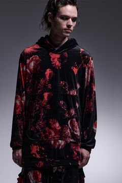 Flora Velor Loose Hoodie / フローラベロア ルーズフーディー