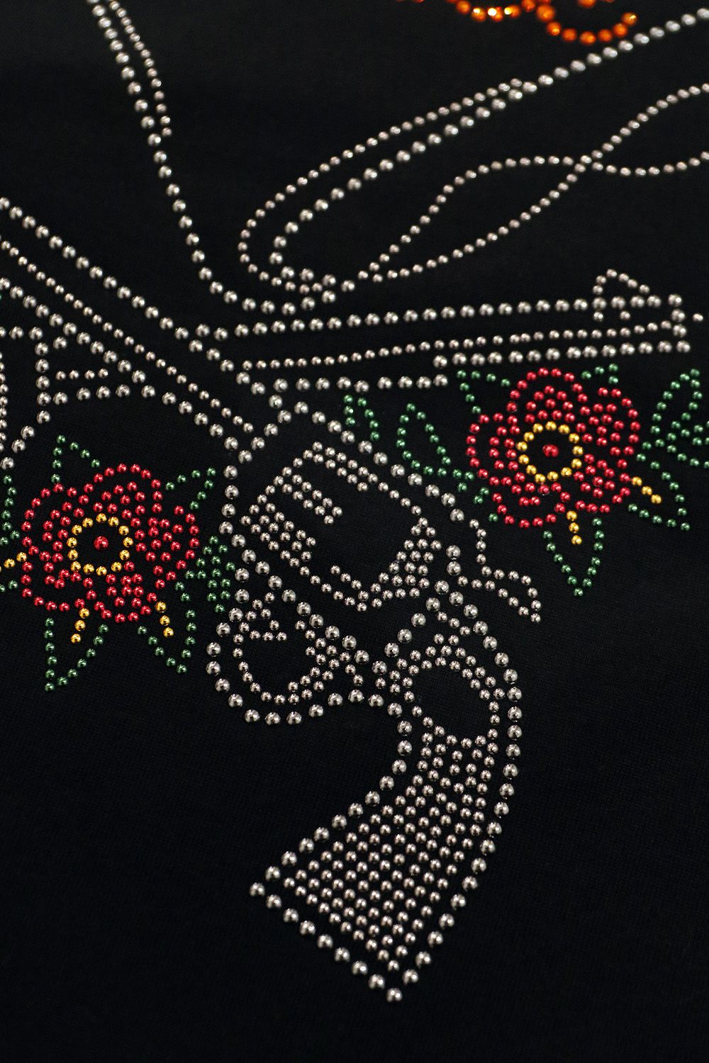 ORGANDY CROSSGUN T (Women's) / ハート クロスガン Tシャツ