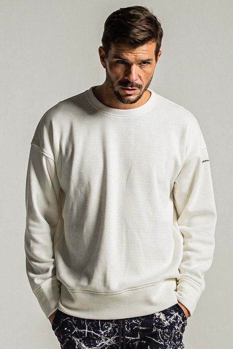 VELOURS FLEECE THERMAL LOOSE TRAINER / ベロア フリース サーマル ルーズ トレーナー