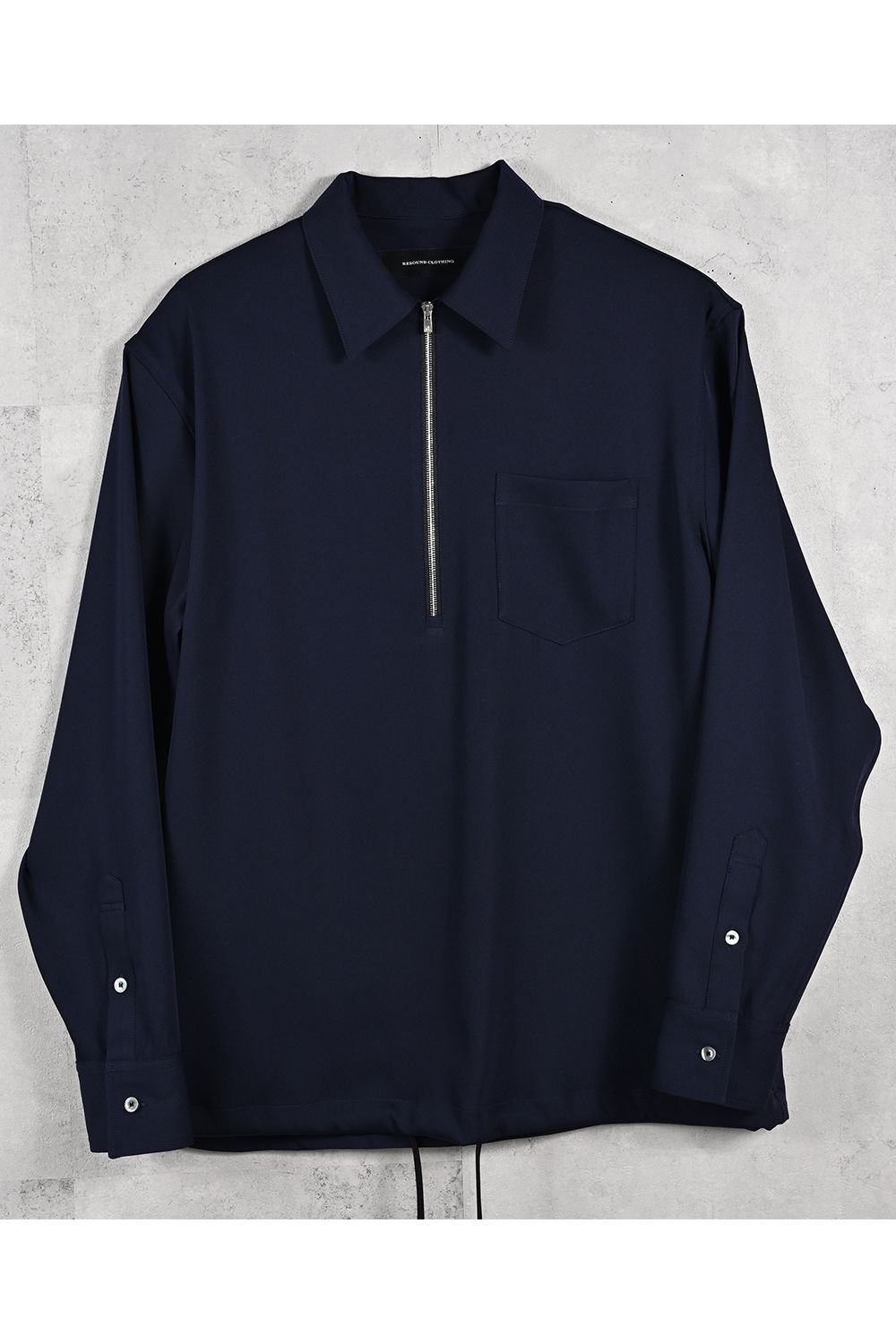 PULLOVER SATIN SHIRT / プルオーバー サテン シャツ