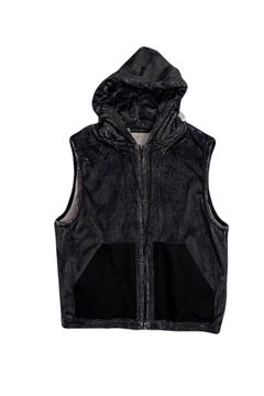 FLEECE DENIM VEST / フリース デニム ベスト