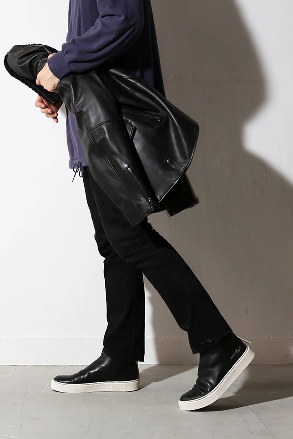 Back zip sneaker boots / バックジップ スニーカーブーツ