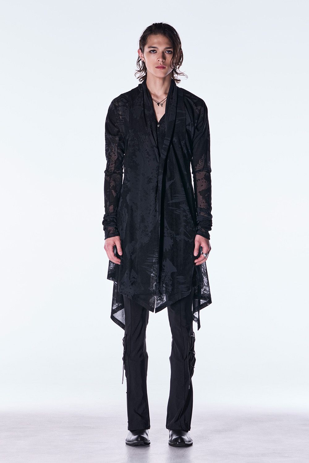 High Tension Jersey Lace Up Flare Pants / ハイテンション ジャージ レースアップ フレア パンツ