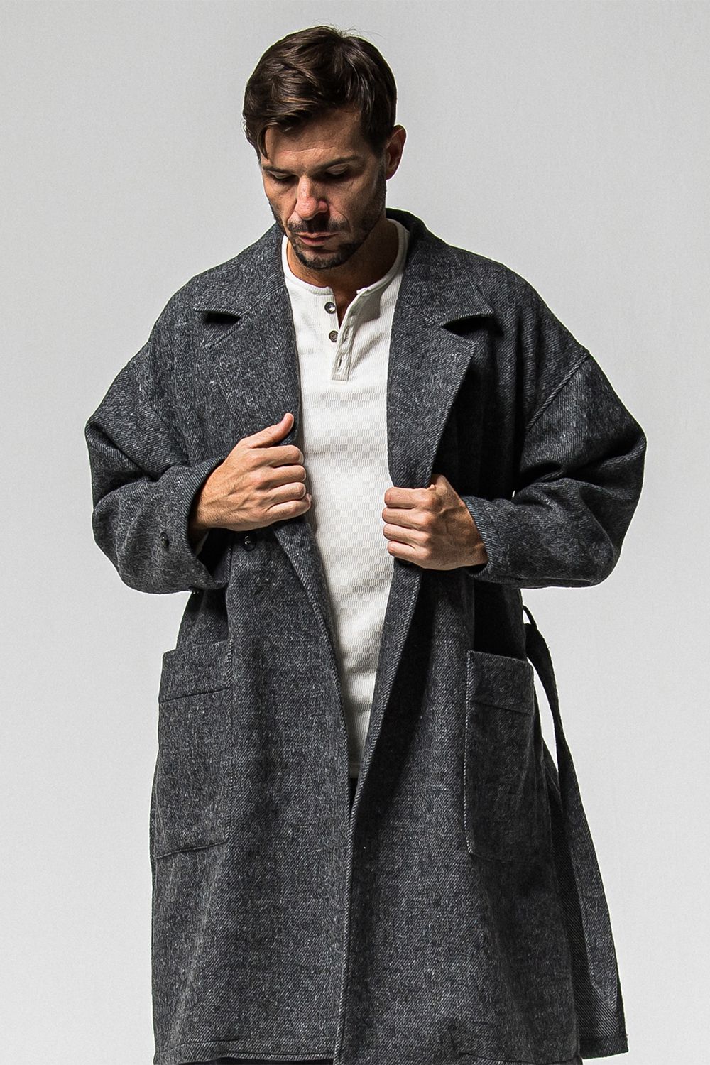 GOWN OVER COAT / オーバーサイズ ガウン コート