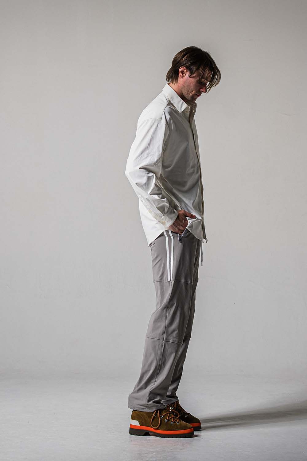 JOHNSON LINE NYLON WIDE PT / ジョンソン ナイロン ラインワイドパンツ